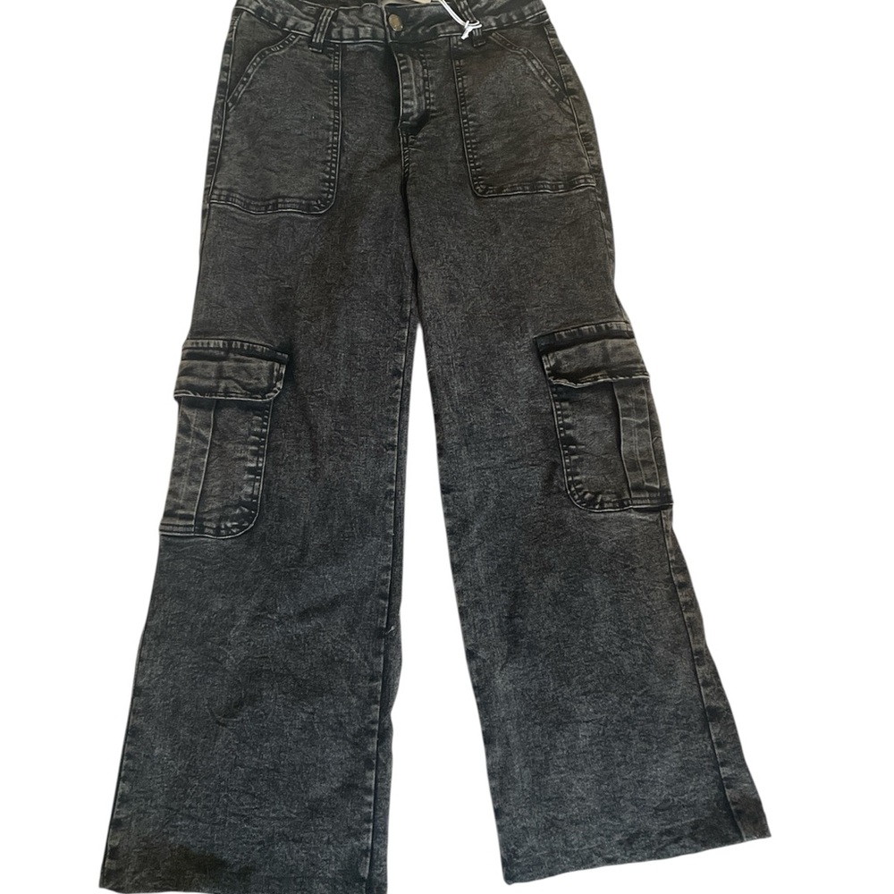 Wide Leg Black Jeans